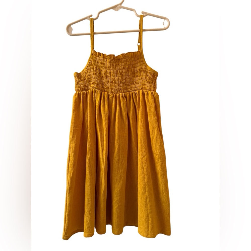 NWT Spaghetti Strap Smocked Sundress In Yellow Size 4-5Y